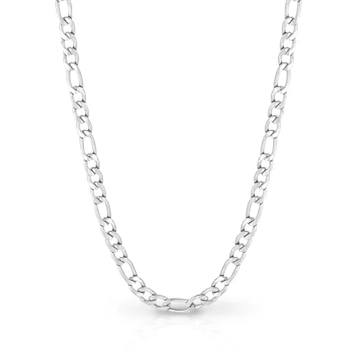 Fred Bennett Stainless Steel Figaro Link Chain Necklace