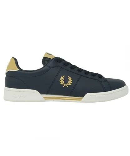 Fred Perry B6202 608 Mens Blue Trainers Leather