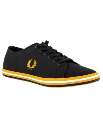 Fred Perry B7259 184 Mens Trainers - Black Cotton