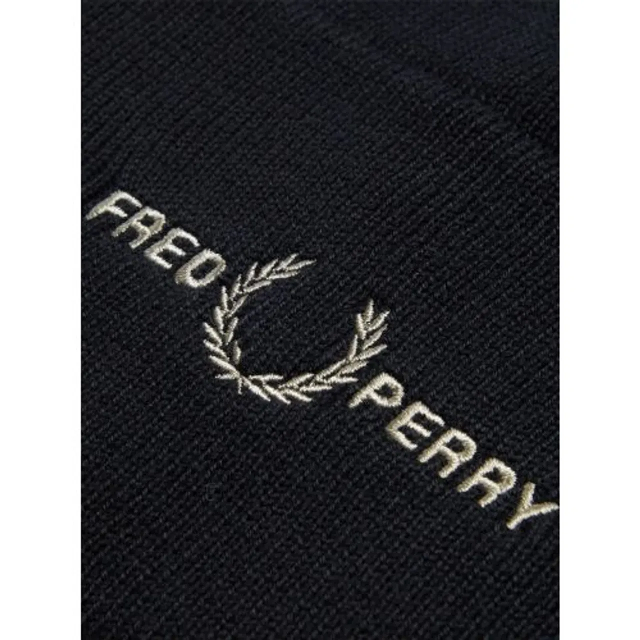 Fred Perry Black Graphic Beanie