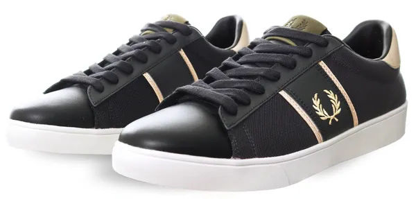 Fred Perry Black Spencer Lace Shoe