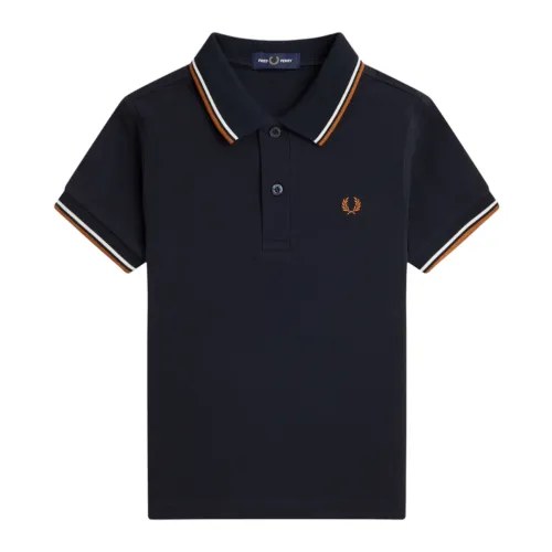 Fred Perry , Blue T-shirts and Polos ,Blue male, Sizes: