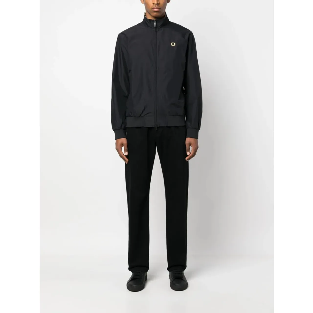 Fred Perry , Brentham Black Jacket ,Black male, Sizes: