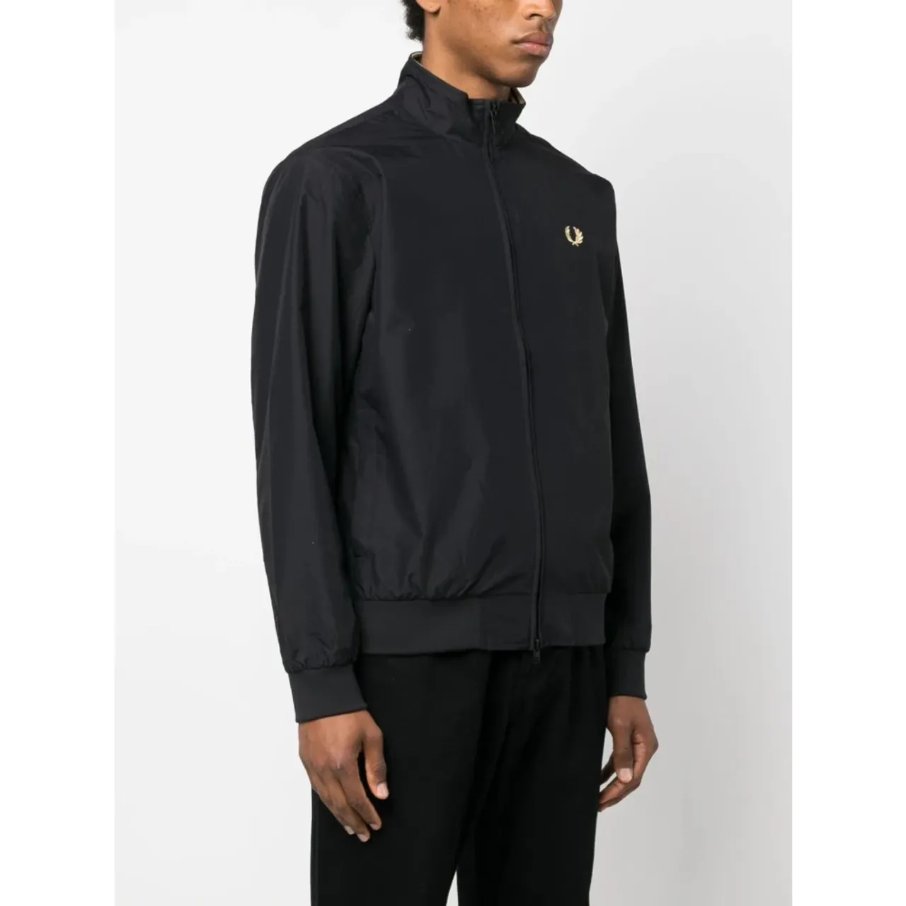 Fred Perry , Brentham Black Jacket ,Black male, Sizes: