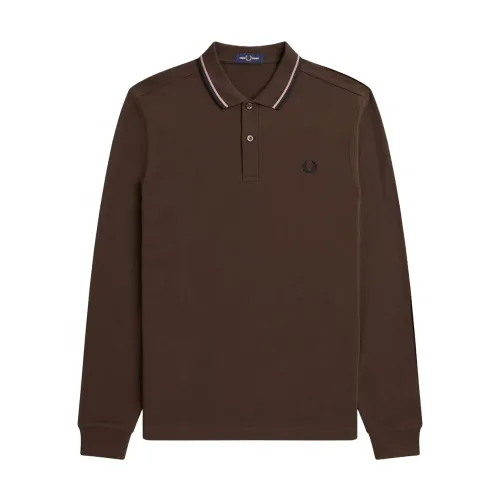 Fred Perry , Burnt Tobacco Polo Set ,Brown male, Sizes: