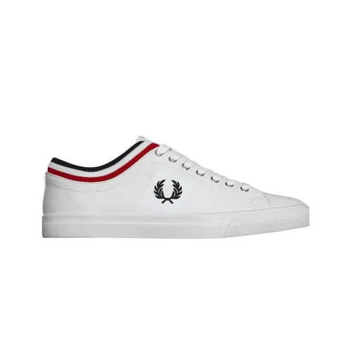 Fred Perry , Canvas Sneakers with Laurel Crown Logo ,White male, Sizes: