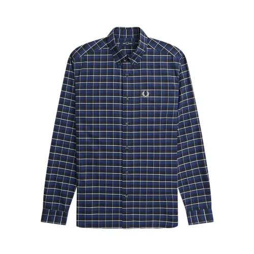 Fred Perry , Casual Shirt ,Blue male, Sizes: