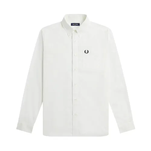 Fred Perry , Casual Shirts for Men ,White male, Sizes: