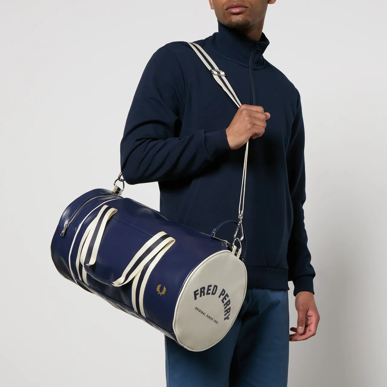 Fred Perry Classic Coated-Canvas Duffle Bag