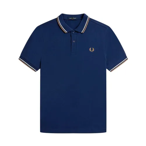 Fred Perry , Classic Cotton Polo Shirt ,Blue male, Sizes: