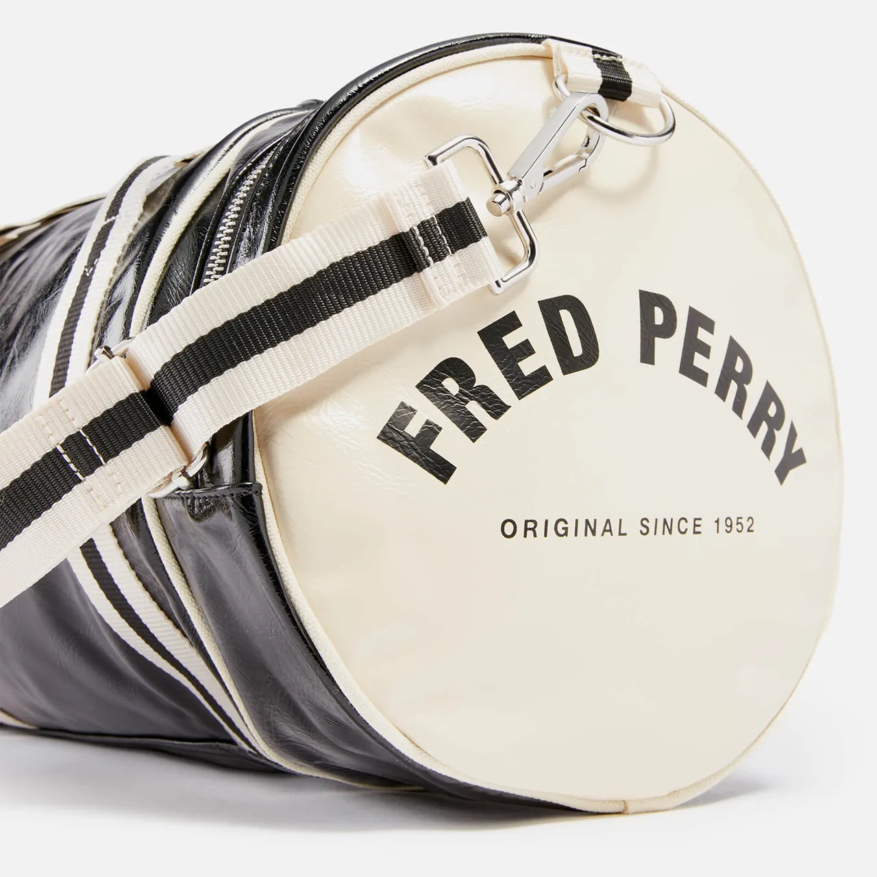 Fred Perry Classic Faux Patent Leather Duffle Bag