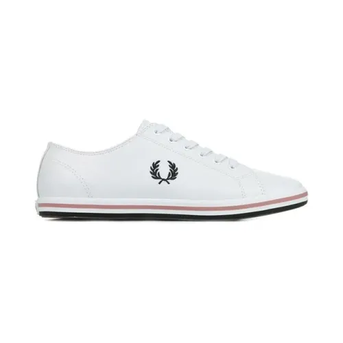 Fred Perry , Classic Leather Sneakers with Laurel Embroidery ,White male, Sizes: