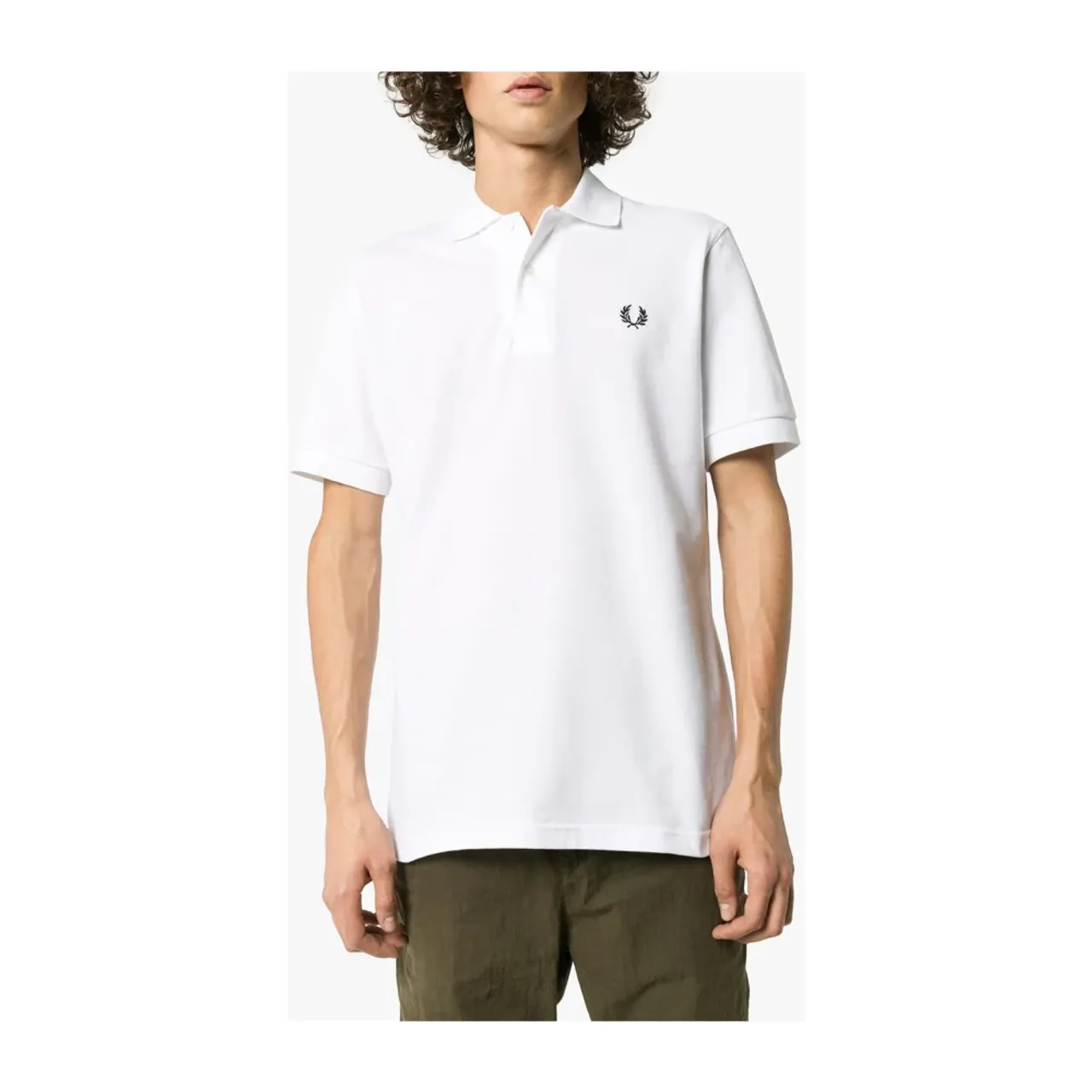 Fred Perry , Classic Logo Polo Tee ,White male, Sizes: