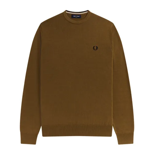 Fred Perry , Classic Sweatshirts ,Brown male, Sizes: