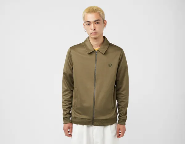 Fred Perry Collared Zip-Through Track Jacket, Green