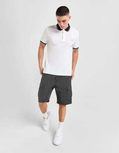Fred Perry Contrast Collar Polo Shirt - White - Mens