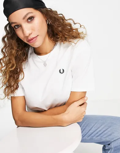 Fred Perry crew neck t-shirt in white