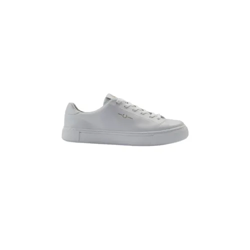 Fred Perry , Essential Leather Tennis Shoe ,White male, Sizes:
