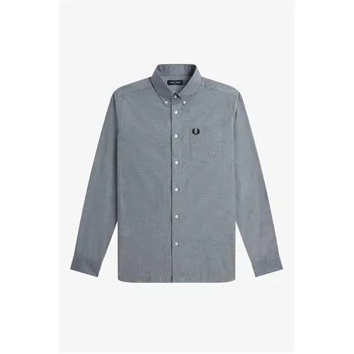 Fred Perry Fred Btn Down Shirt Sn34 - Black