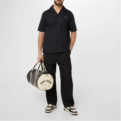 Fred Perry Fred Cheq Ss Shirt Sn34 - Black