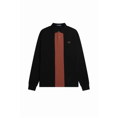 Fred Perry Fred Panel LS Polo Sn41 - Black