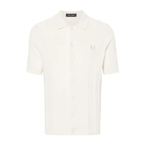 Fred Perry , Fred Perry Shirts Beige ,Beige male, Sizes: