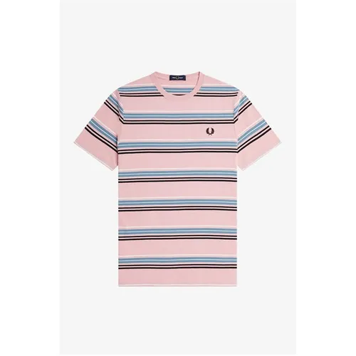 Fred Perry Fred Stripe T-Shirt Sn32 - Pink