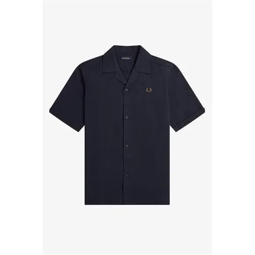 Fred Perry Fred Woven SS Shirt Sn33 - Blue