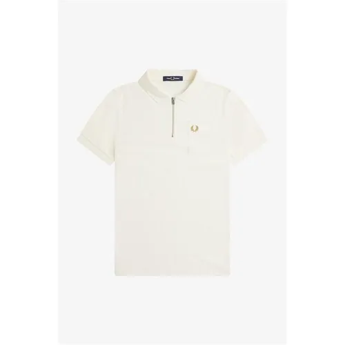 Fred Perry Fred Zip Polo Sn34 - White
