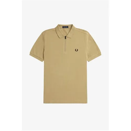 Fred Perry Fred Zip Polo Sn42 - Beige