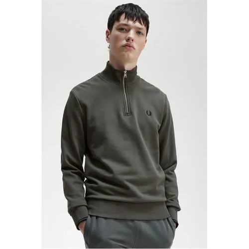Fred Perry FredPerry Half Zip Top - Green