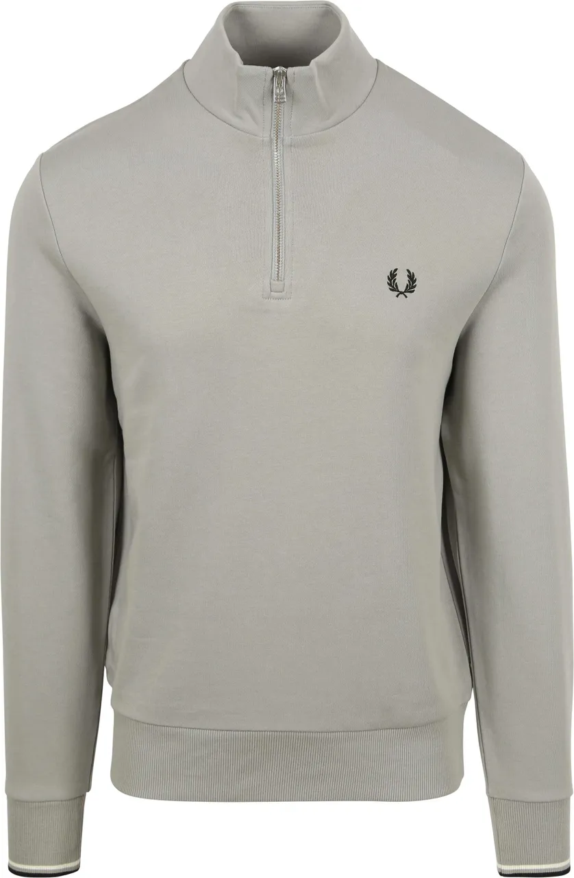 Fred Perry Half Zip Pullover Limestone Grey