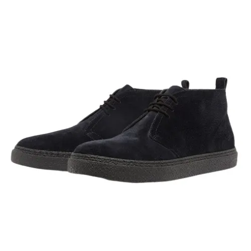 Fred Perry , Hawley Desert Boots ,Black male, Sizes: