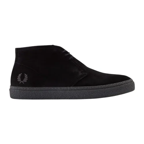 Fred Perry , Hawley Suede Desert Boots ,Black male, Sizes: