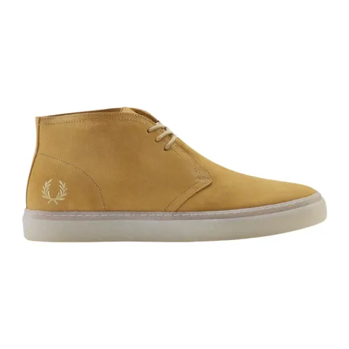 Fred Perry , Hawley Suede Desert Boots ,Brown male, Sizes: