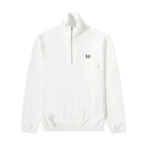 Fred Perry , Iconic Half Zip Funnel Neck Sweatshirt ,Multicolor female, Sizes:
