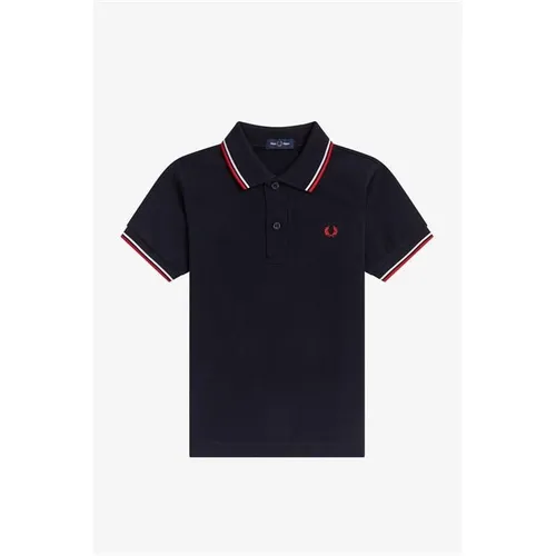 Fred Perry Junior Boys Twin Tipped Polo Shirt - Blue