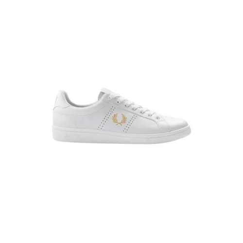 Fred Perry , Leather B721 Sneakers ,Yellow unisex, Sizes: