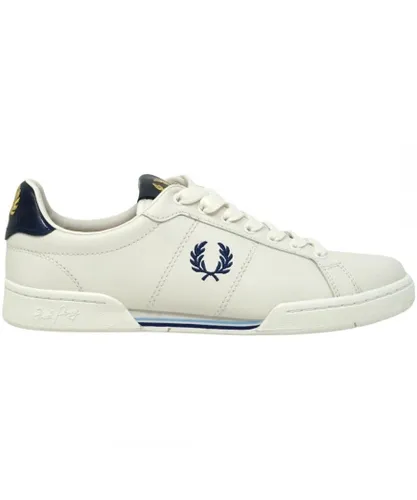 Fred Perry Mens B1272 303 White Leather Trainers