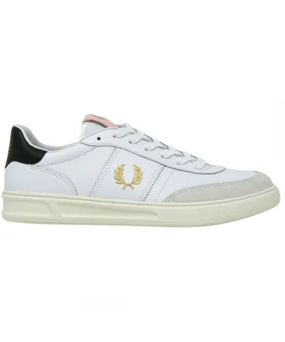 Fred Perry Mens B1289 100 White Trainers Leather