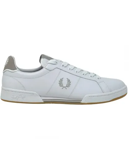 Fred Perry Mens B6202 200 B722 White Leather Trainers