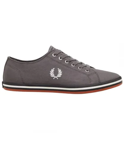 Fred Perry Mens B7259 M75 Kingston Twill Grey Trainers