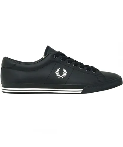 Fred Perry Mens B9200 184 Black Trainers Leather