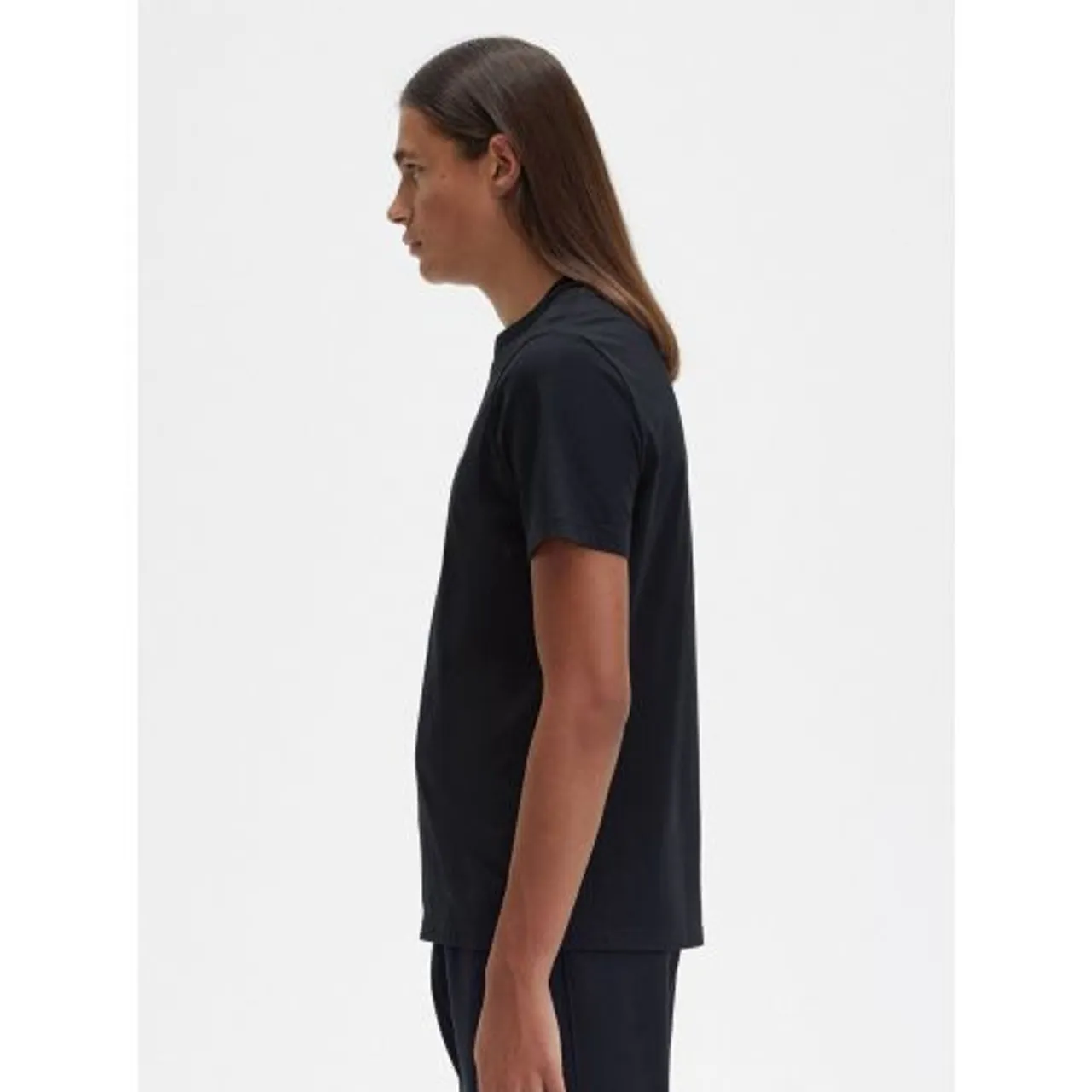 Fred Perry Mens Black Crew Neck T-Shirt
