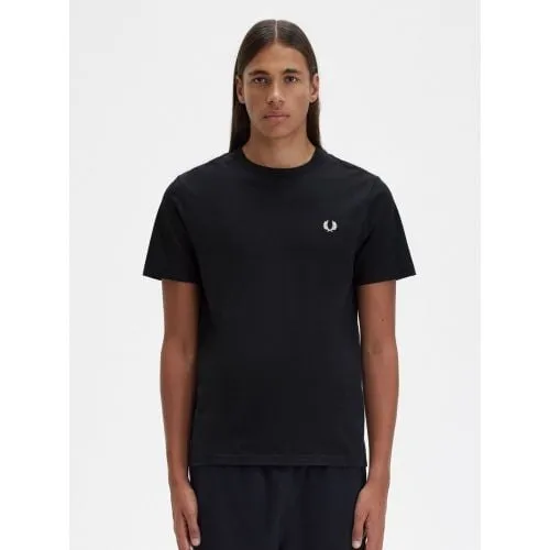 Fred Perry Mens Black Crew Neck T-Shirt