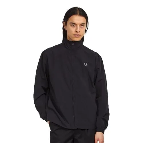 Fred Perry Mens Black Woven Track Jacket