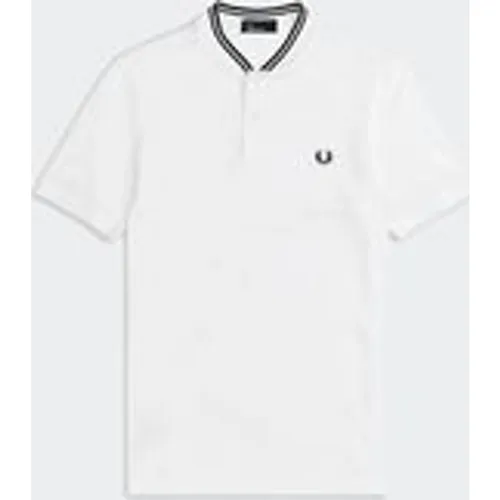 Fred Perry Men's Bomber Collar Polo Shirt in White