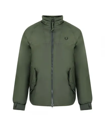 Fred Perry Mens Instulated Hunter Green Jacket Polyamide