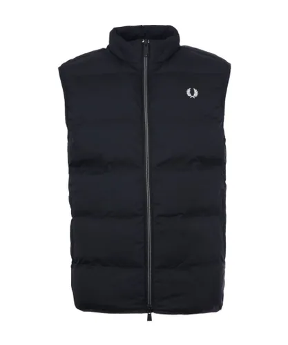 Fred Perry Mens Insulated Gilet in Black