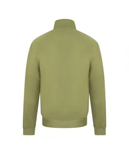 Fred Perry Mens J2660 H04 Beige Brentham Jacket - Green Polyamide